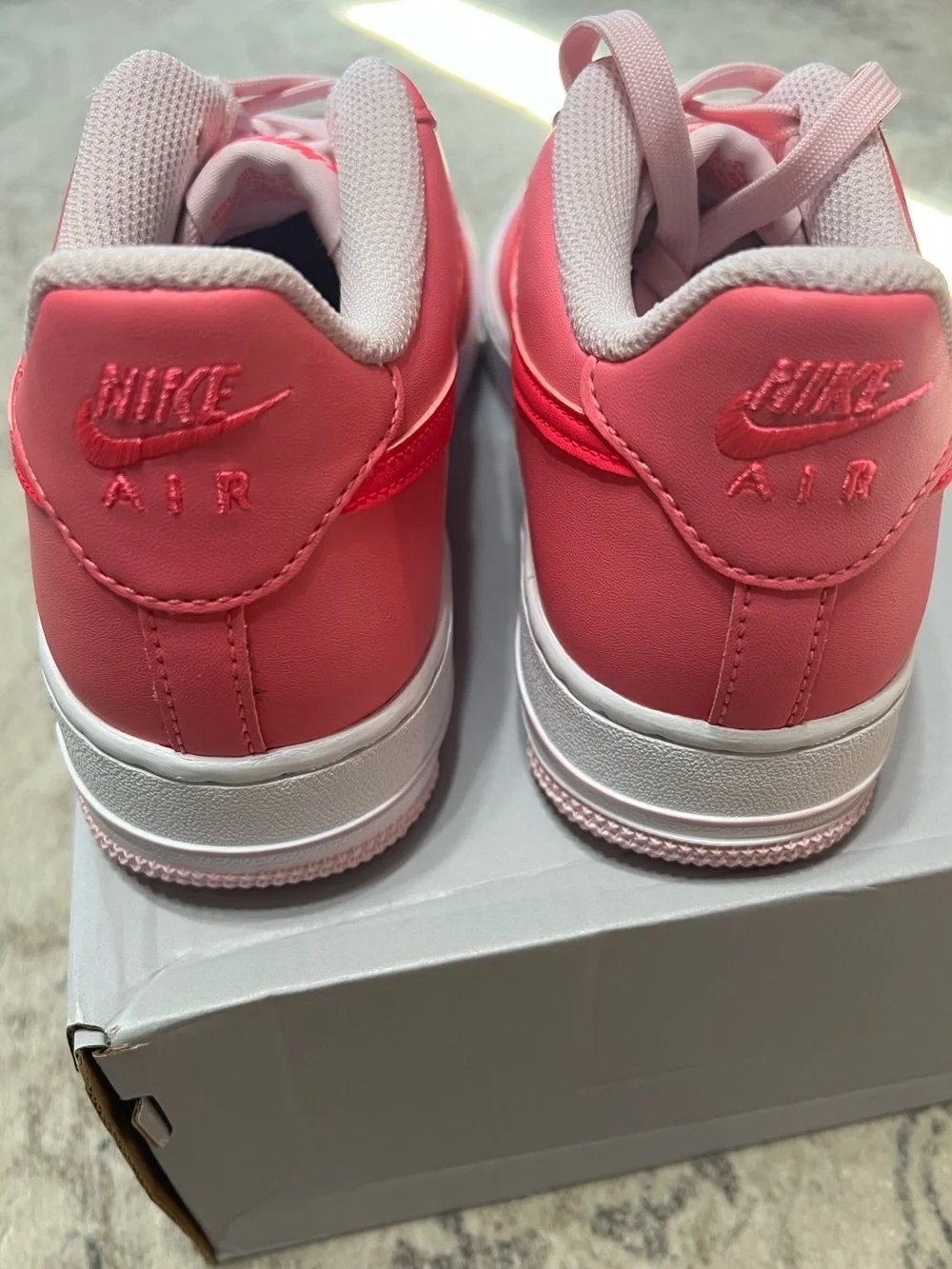 Nike Air Force 1 Pinksicle/Pink Foam/ Hyper Pink Youth 6/ Women’s 7.5 - Picture 6 of 13